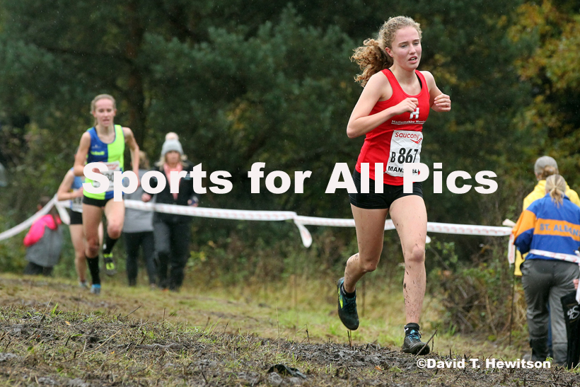 Girls under-15s, National Cross Country Relay Champs., Berry Hill Park, Mansfield.  Photo: David T. Hewitson/Sports for All Pics